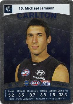 2010 Team Zone AFL Team - Silver #10 Michael Jamison Front